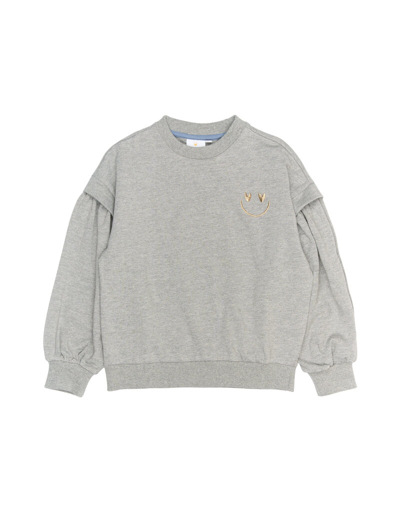 The New Renata Glitter Sweatshirt Light Grey Melange