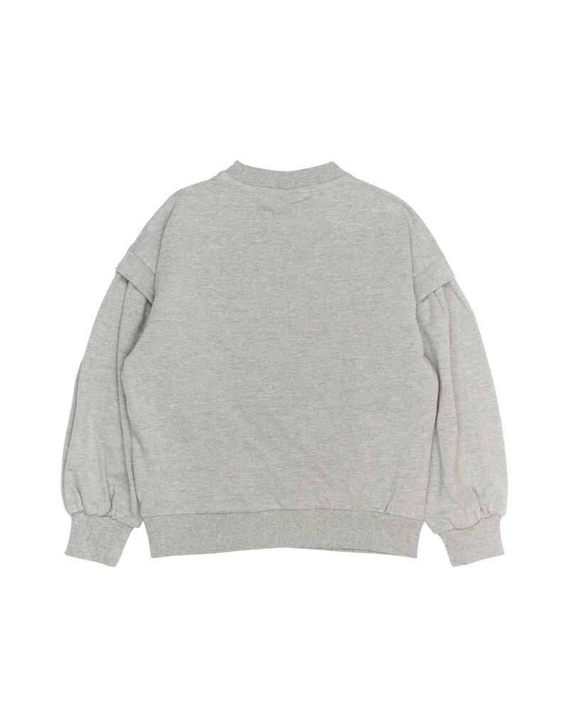 The New Renata Glitter Sweatshirt Light Grey Melange