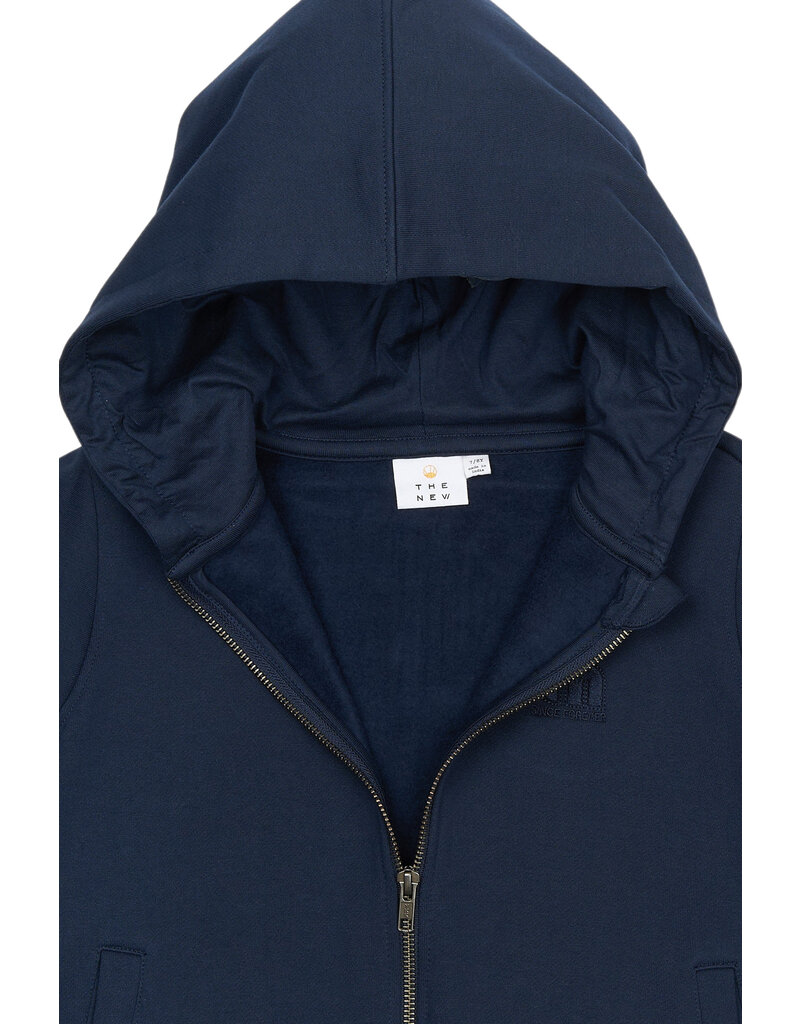 The New Reza Zip Hoodie Navy Blazer
