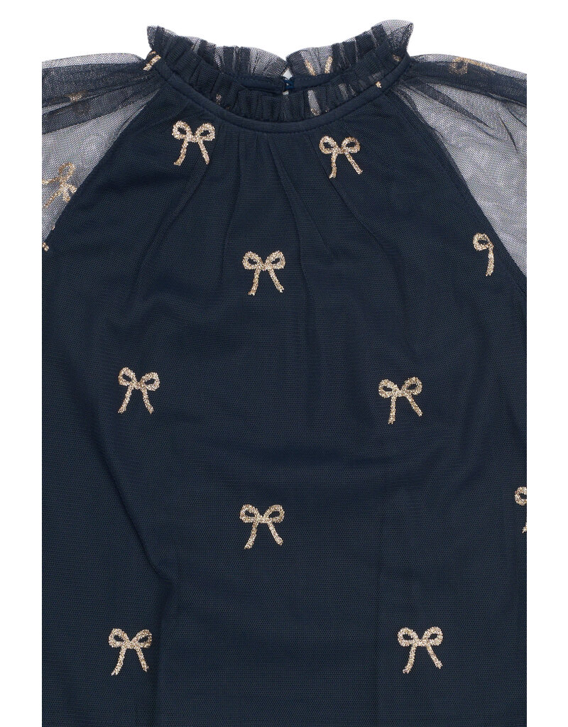 The New Rudelle Top Navy Blazer AOP