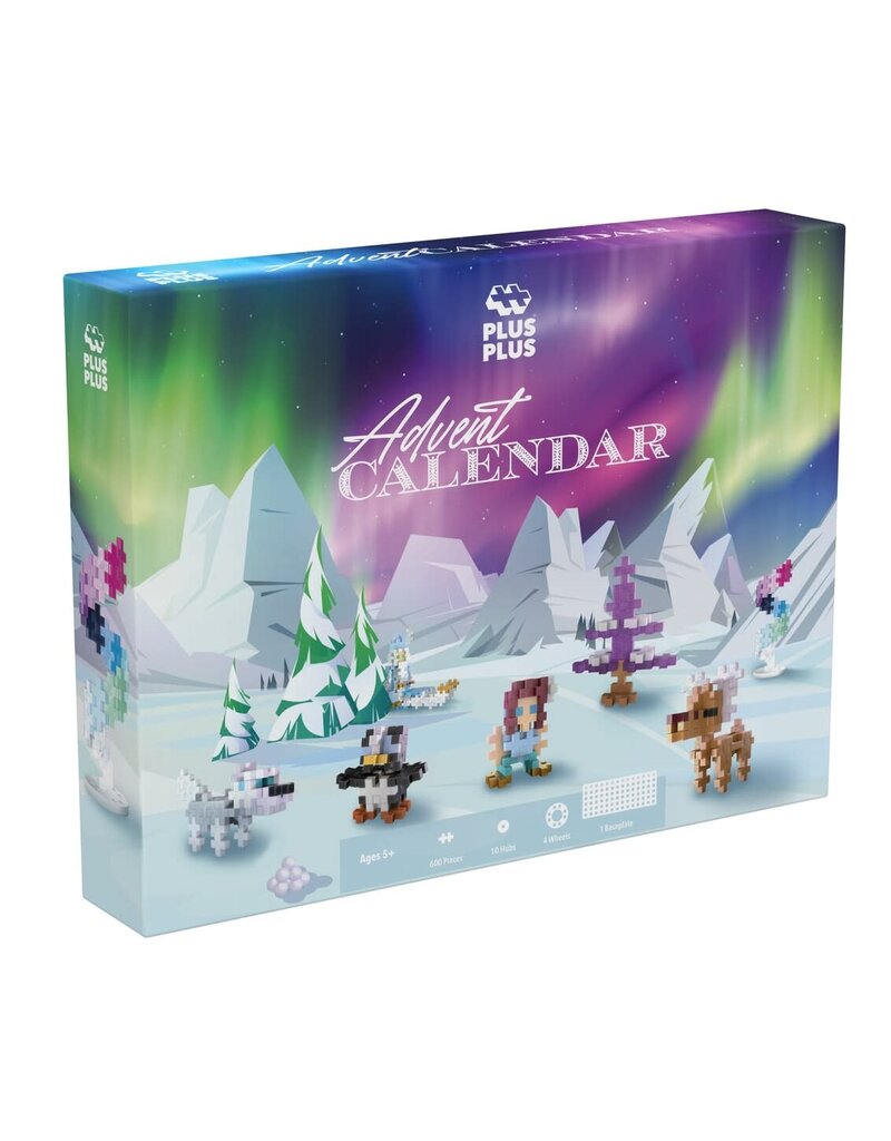 Plus Plus Advent Calendar - Santa's Northern Lights Adventure