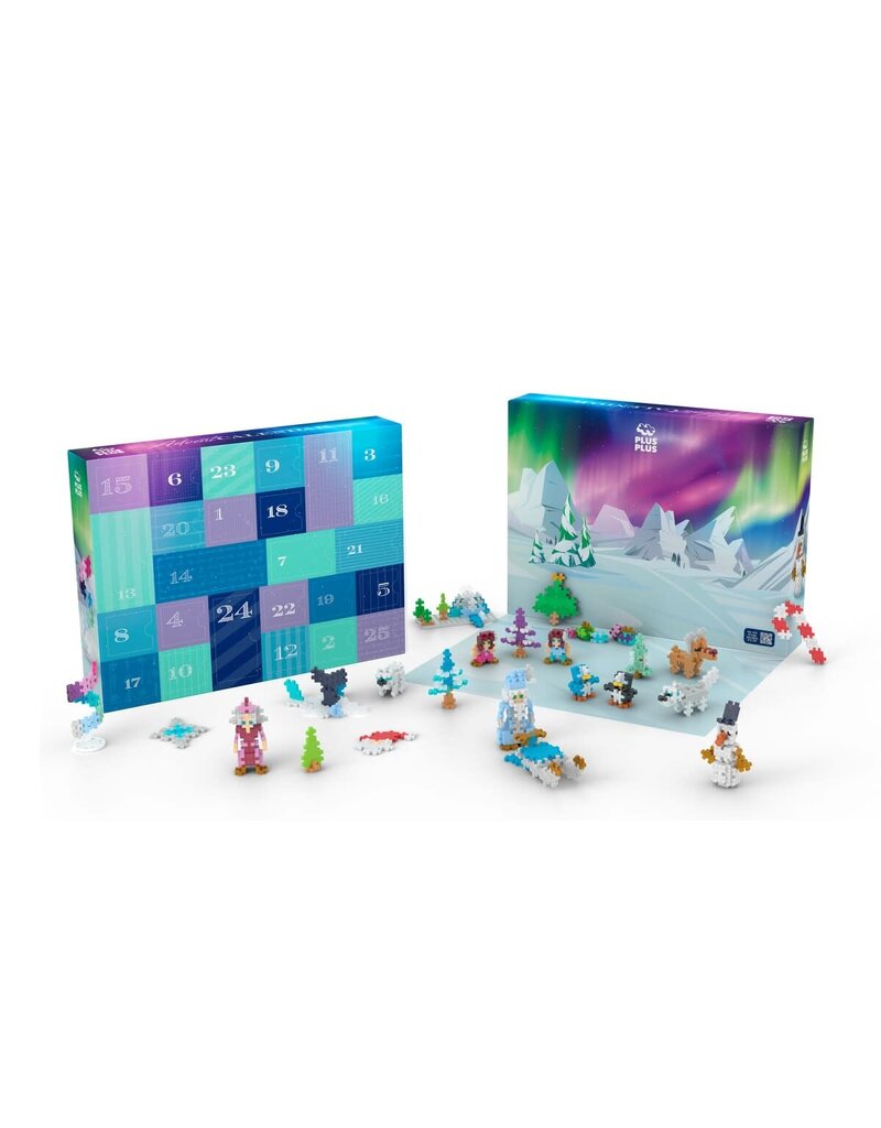Plus Plus Advent Calendar - Santa's Northern Lights Adventure