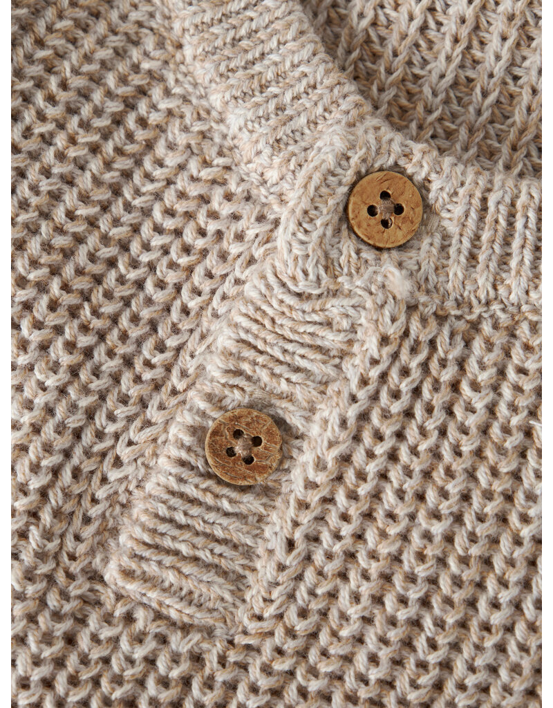 Lil' Atelier Rokko Knit Vest Oxford Tan Melange