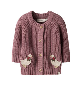 Lil' Atelier Emlen Lak Knit Cardigan Nostalgia Rose