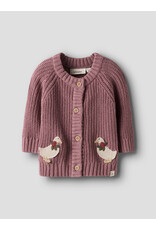 Lil' Atelier Emlen Lak Knit Cardigan Nostalgia Rose