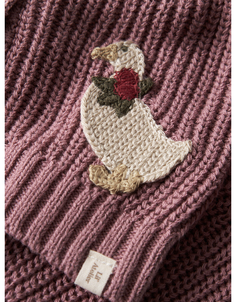 Lil' Atelier Emlen Lak Knit Cardigan Nostalgia Rose