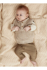 Lil' Atelier Rokko Knit Vest Baby Oxford Tan Melange