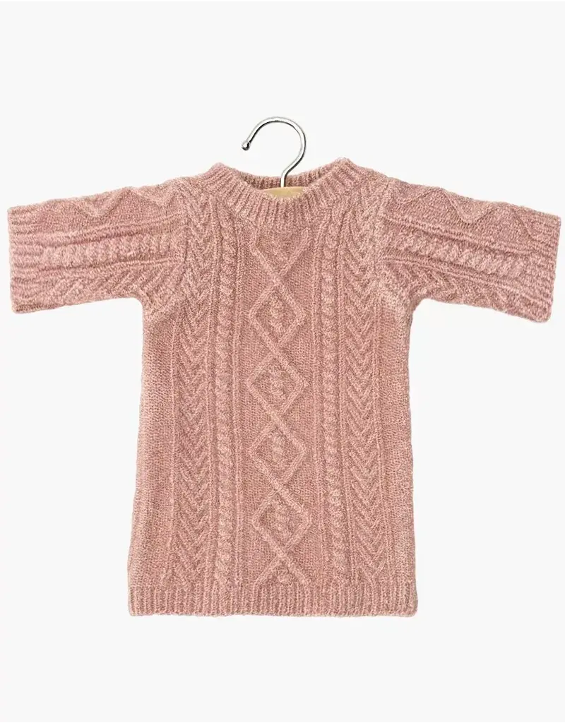 Minikane Lena-jurk Gebreid Roze