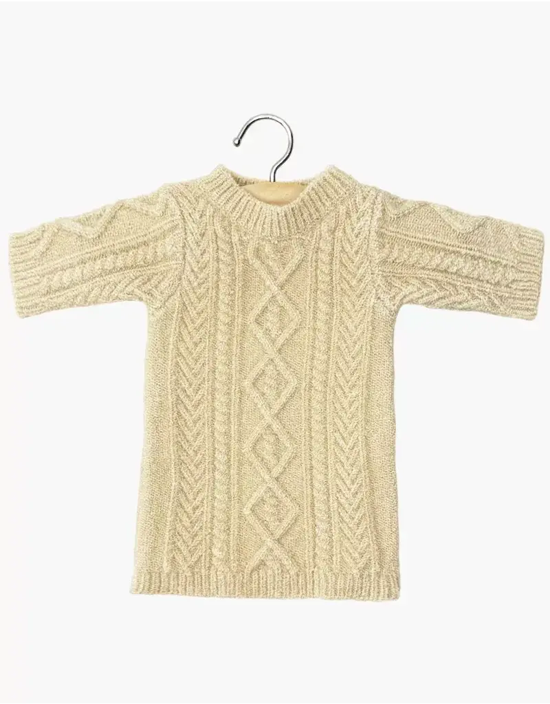 Minikane Lena-jurk gebreid creme