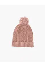 Minikane Barry-muts gebreid roze