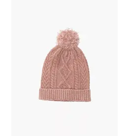 Minikane Barry-muts gebreid roze