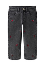 name it Bella Mom emb Jeans Medium Grey Flower