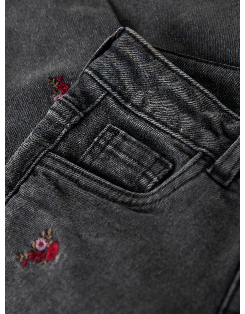 name it Bella Mom emb Jeans Medium Grey Flower