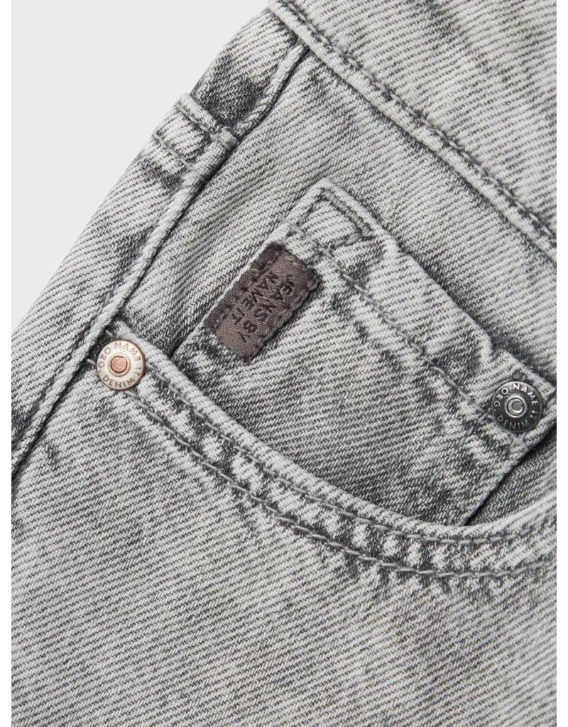 name it Ryan Straight Jeans Light Grey Denim