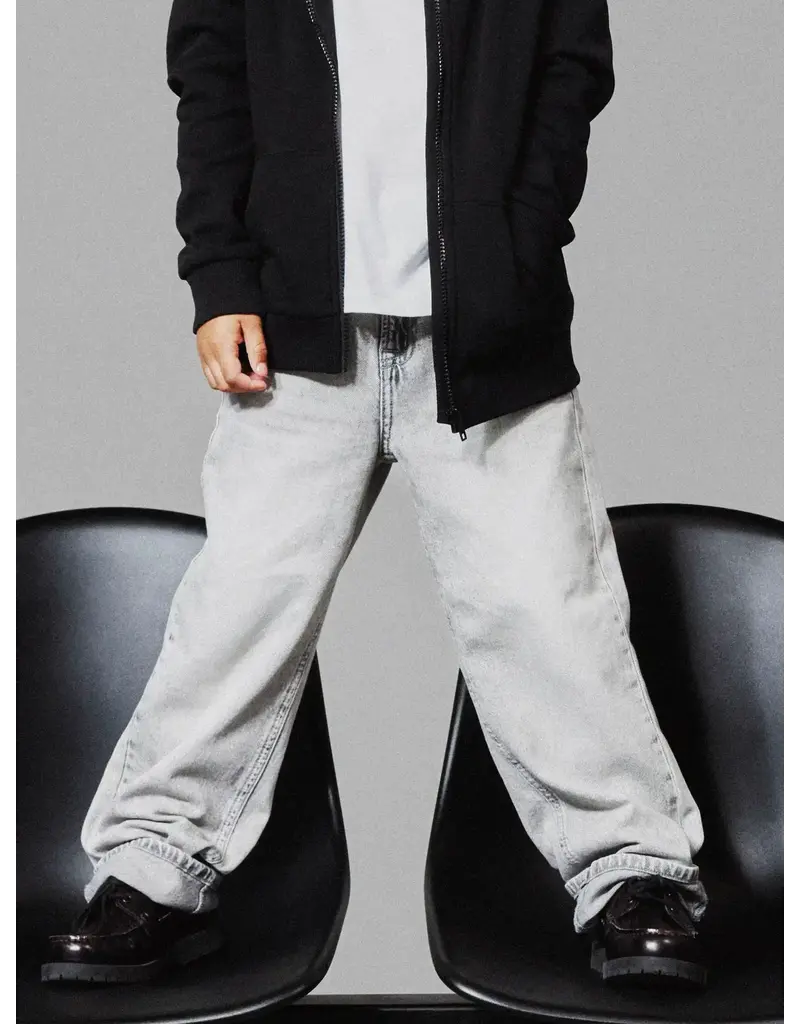 name it Ryan Straight Jeans Light Grey Denim