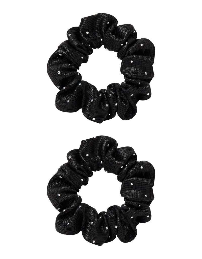 name it Glitter 2P Hairelastics Black