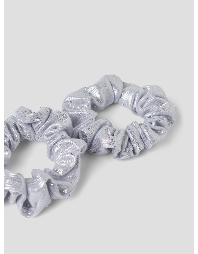 name it Glitter 2P Hairelastics Silver