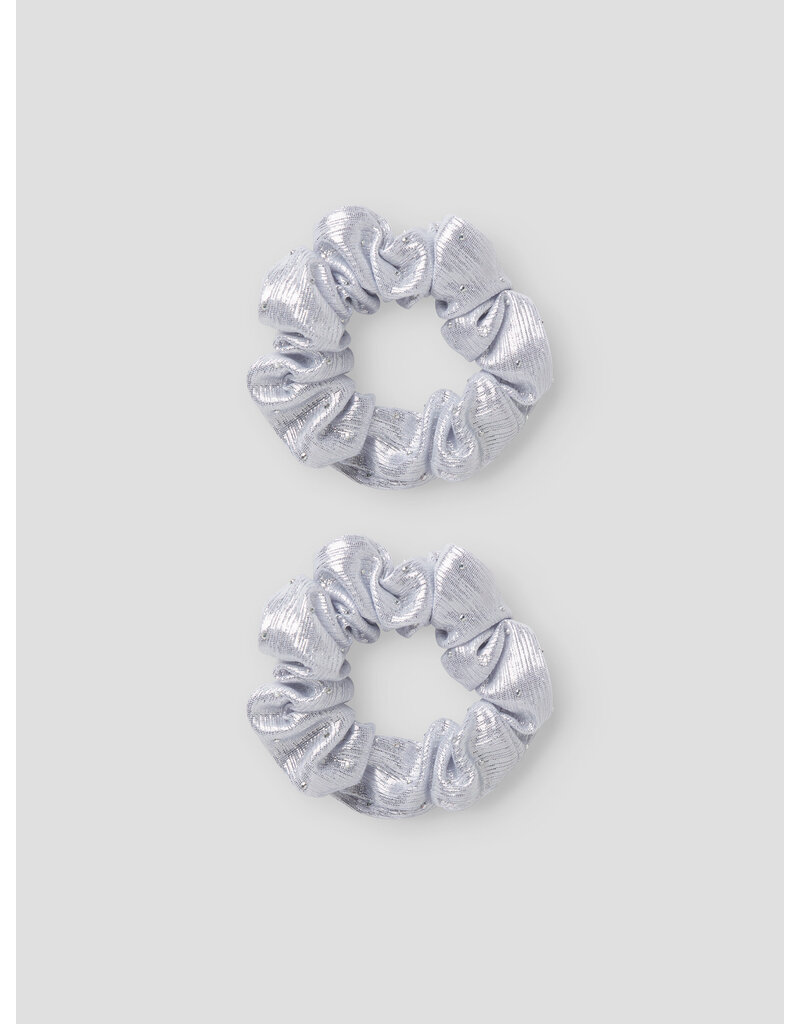 name it Glitter 2P Hairelastics Silver