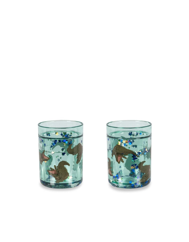 Konges Sløjd 2 Pack Glitter Cups Crocodile