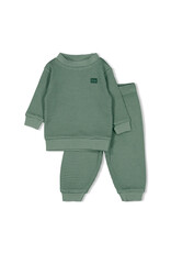 Feetje Wafelpyjama Family Limited Zeegroen