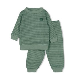 Feetje Wafelpyjama Family Limited Zeegroen