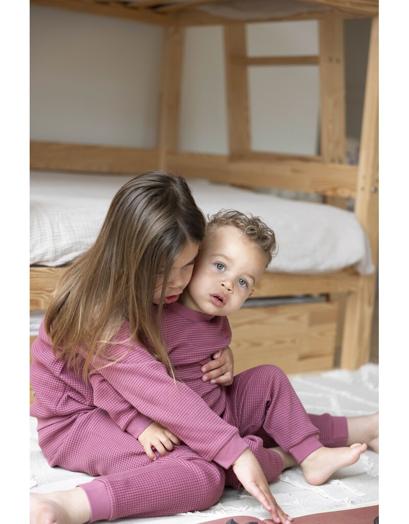 Feetje Wafelpyjama Family Limited Berry