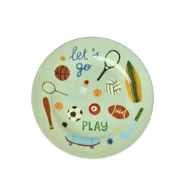 Rice Melamine Bord met Sports Print