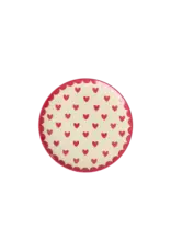 Rice Melamine Gebaksbord met Favorite Hearts Print - Red Kiss - Small