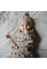 Mushie Swaddle Retro Flowers