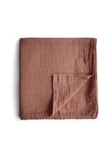 Mushie Swaddle 120x120CM Cognac