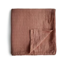 Mushie Swaddle 120x120CM Cognac