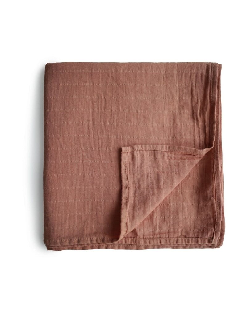 Mushie Swaddle 120x120CM Cognac