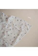 Mushie Swaddle 120x120CM Whales