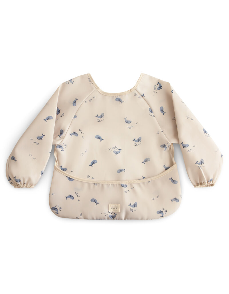 Mushie Slab Lange Mouwen Whales 6-24MND