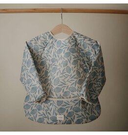 Mushie Lange Mouw Slab Blue Flowers (6-24MND)