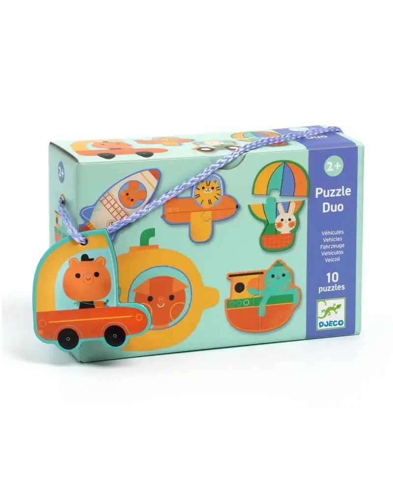 Djeco Puzzel Duo Voertuigen