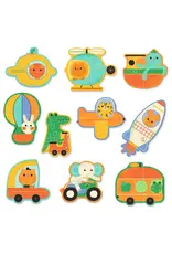 Djeco Puzzel Duo Voertuigen