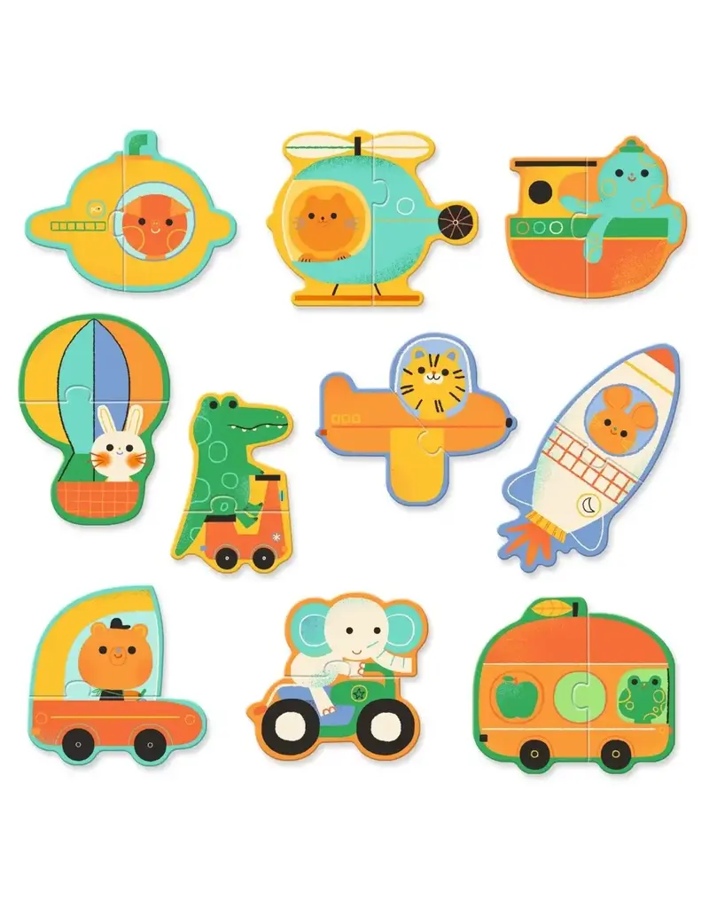 Djeco Puzzel Duo Voertuigen