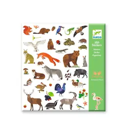 Djeco 160 Stickers Fauna
