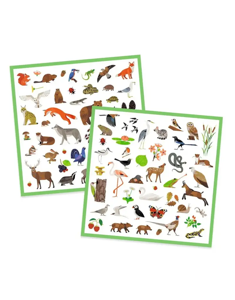 Djeco 160 Stickers Fauna