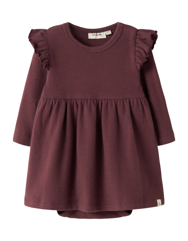 Lil' Atelier Thora Hun Body Dress Catawba Grape