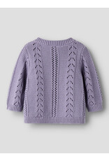 name it Tandra Knit Cardigan Lavender Gray