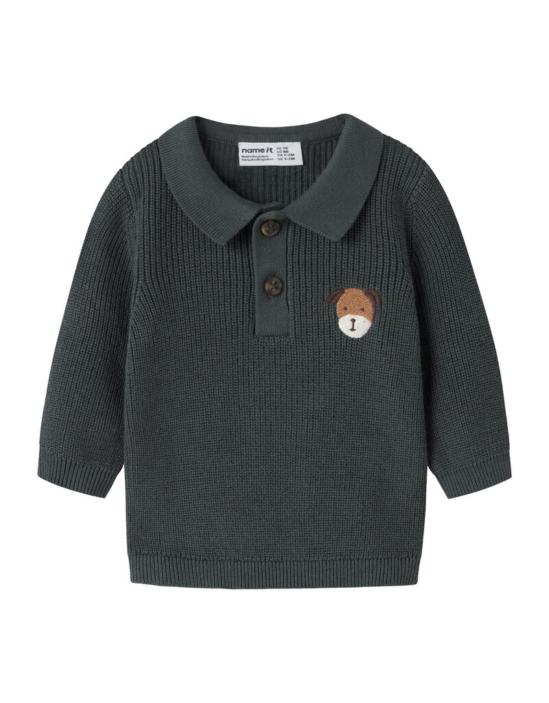 name it Tant Knit Polo Urban Chic
