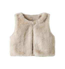 name it Tacathy Fake Fur Vest Pumice Stone