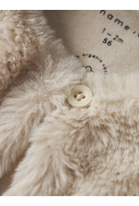 name it Tacathy Fake Fur Vest Pumice Stone