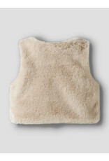 name it Tacathy Fake Fur Vest Pumice Stone
