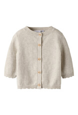 name it Sully Knit Cardigan Peyote Melange
