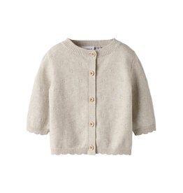 name it Sully Knit Cardigan Peyote Melange