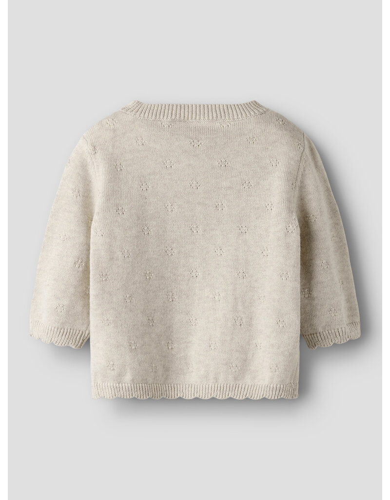 name it Sully Knit Cardigan Peyote Melange