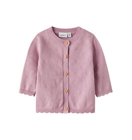 name it Sully Knit Cardigan Keepsake Lilac